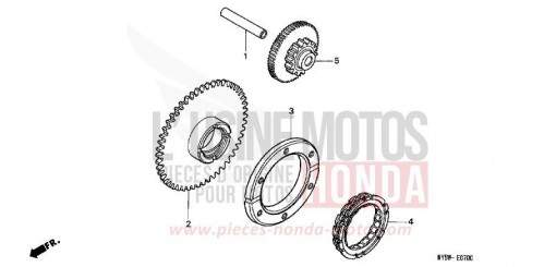 EMBRAYAGE DE DEMARRAGE CB500T de 1996